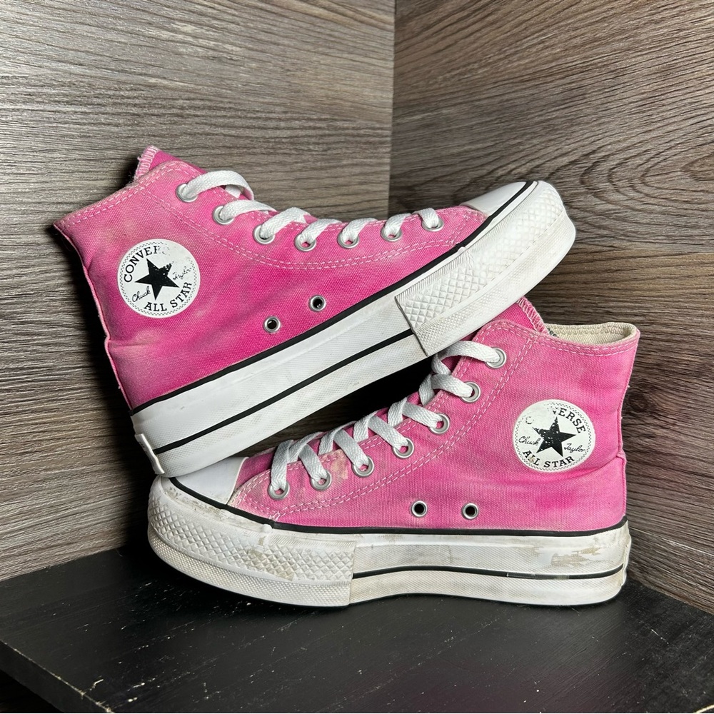 Converse cats hi pink platform